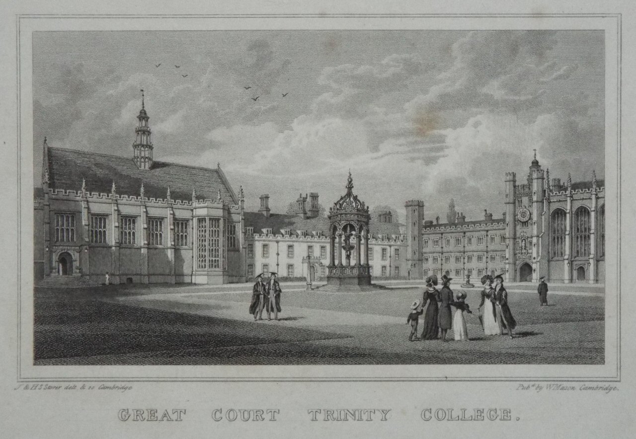 Print - Great Court Trinity College. - Storer